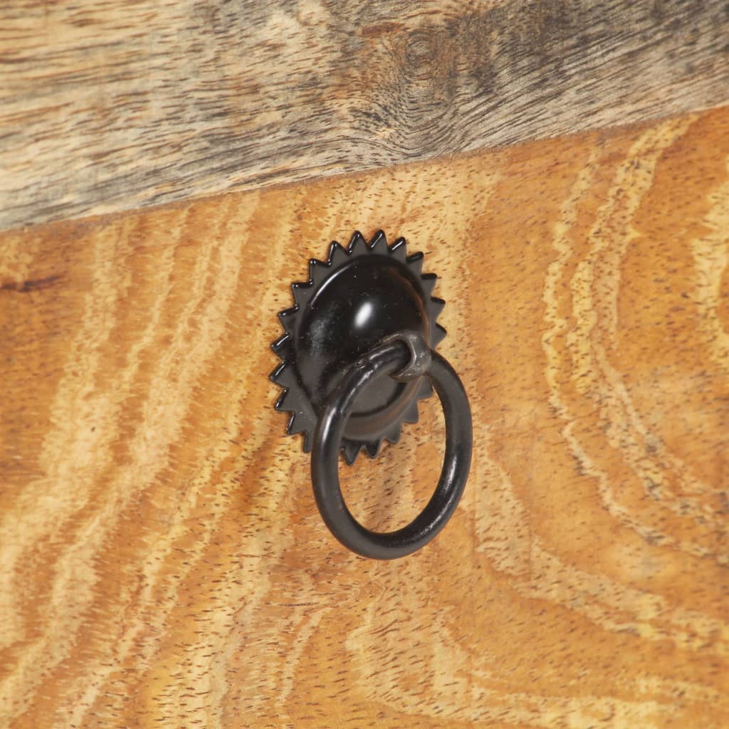 vidaXL Couchtisch 90x60x29 cm Raues Mangoholz