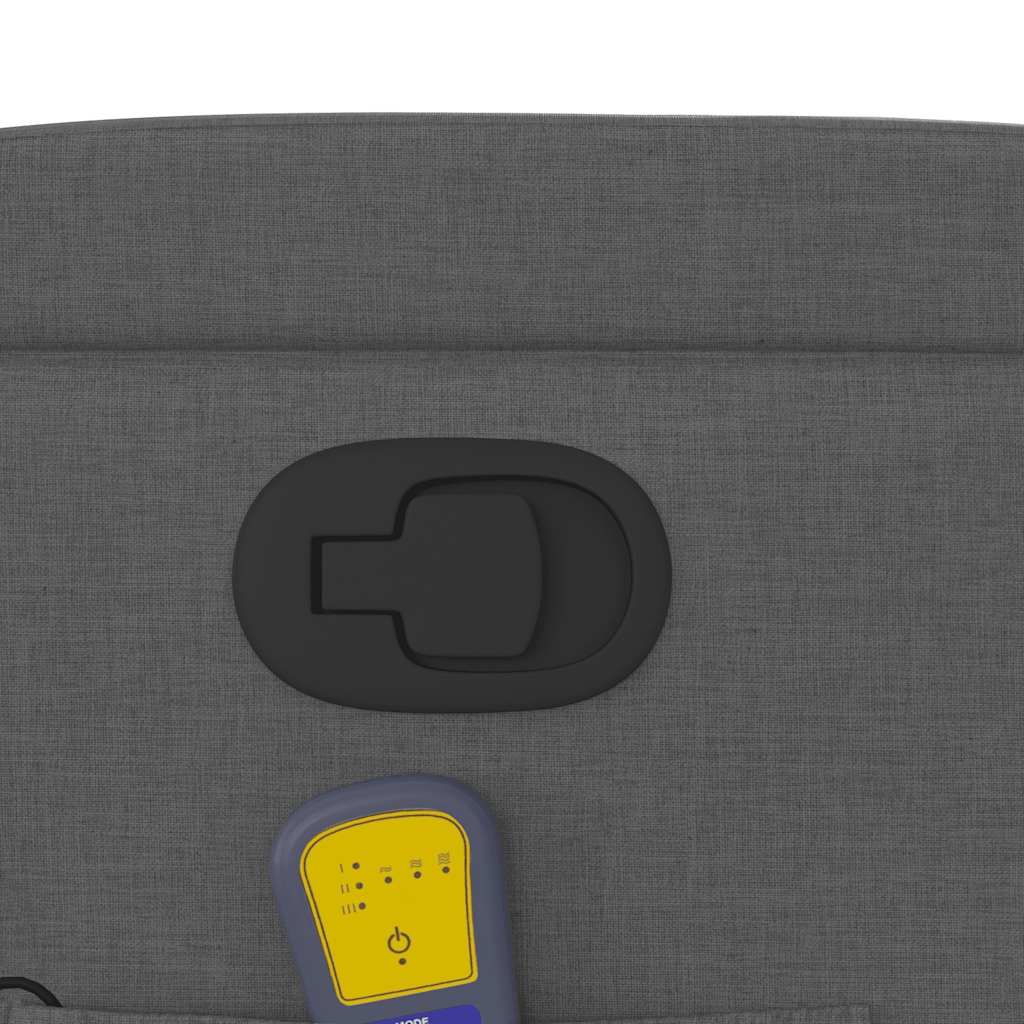 vidaXL Massage-Relaxsessel, Stoff, Dunkelgrau