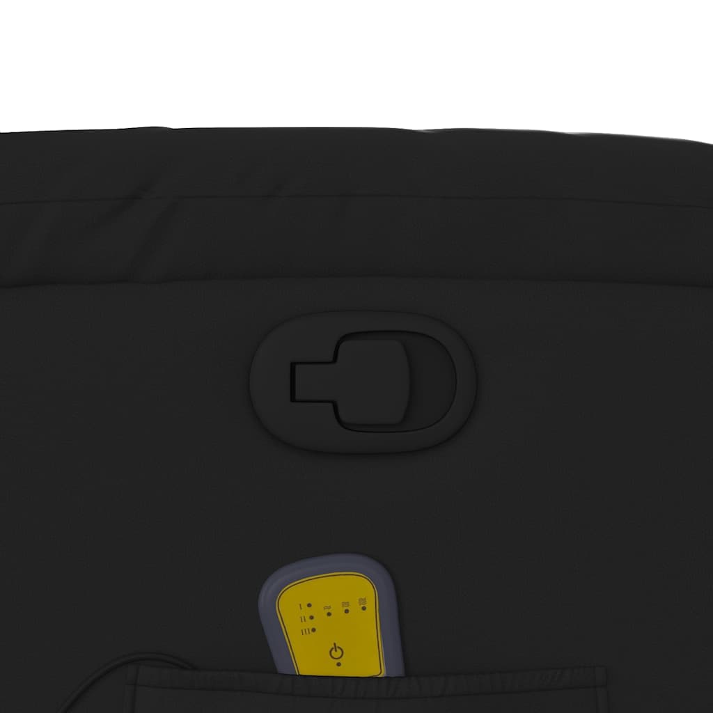 vidaXL Massage-Relaxsessel, Kunstleder, Schwarz