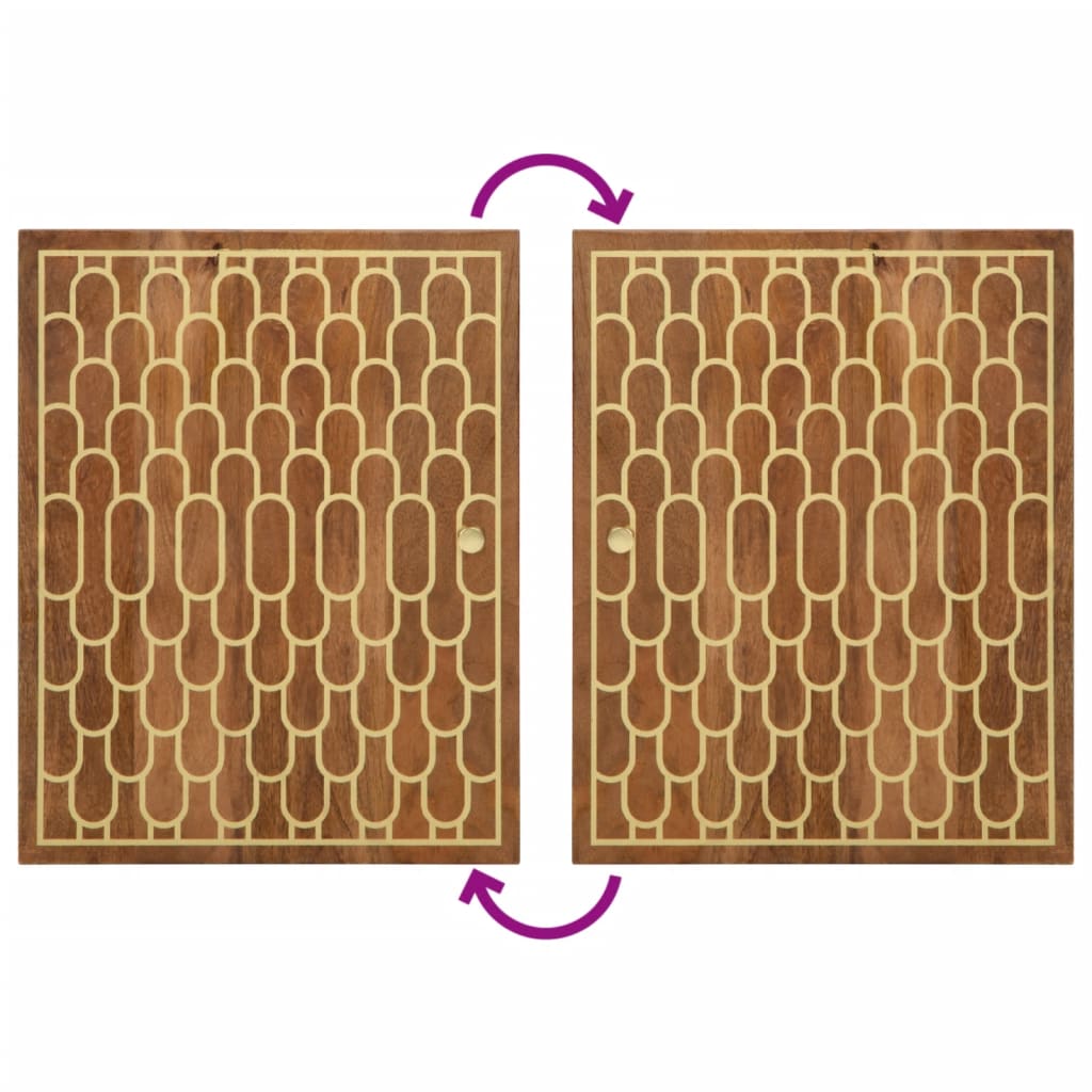 vidaXL 4-tlg. Badmöbel-Set Massivholz Mango