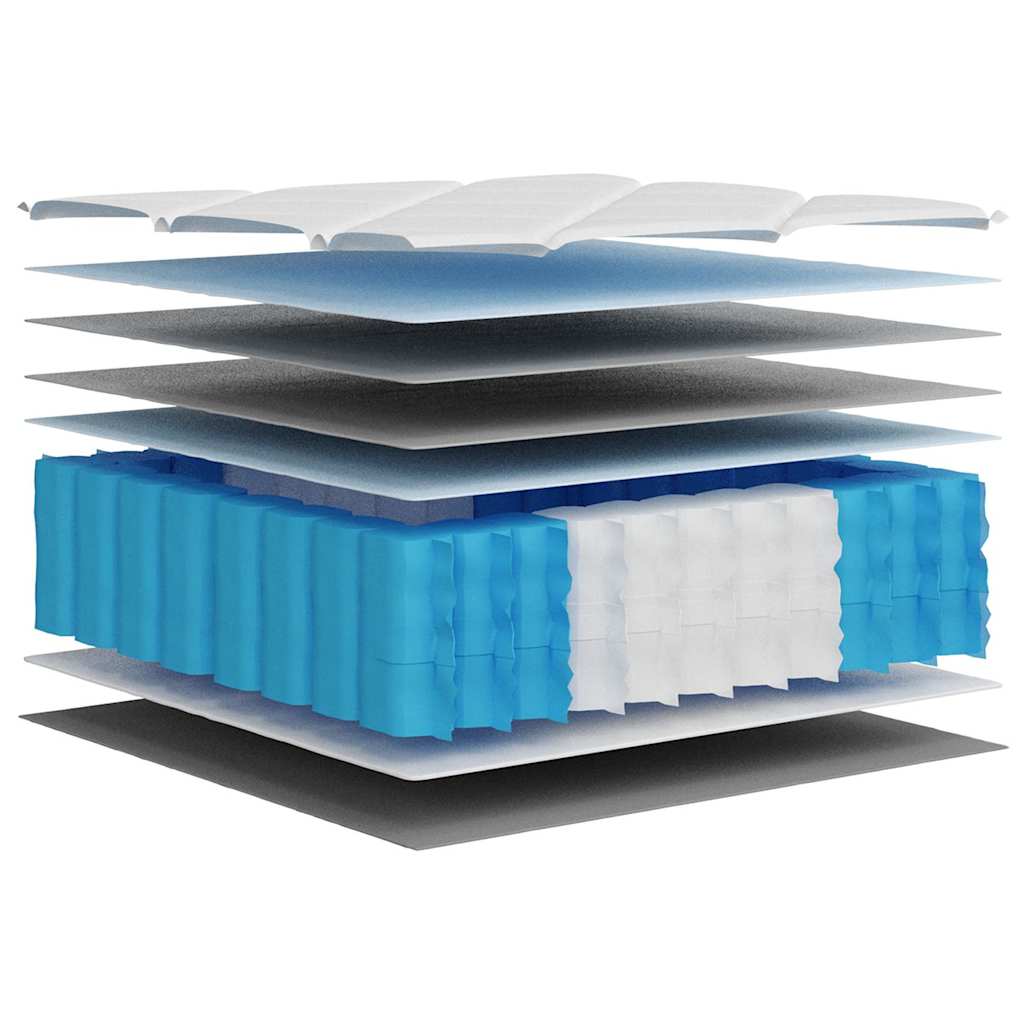 vidaXL Matratze Taschenfederkern Mittelfest 160x200 cm