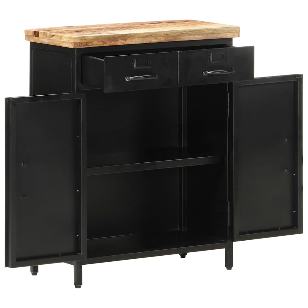 Sideboard 60x30x76 cm Raues Mangoholz