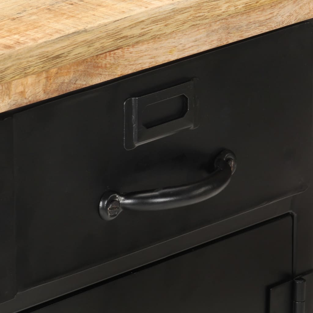 vidaXL Sideboard 60x30x76 cm Raues Mangoholz