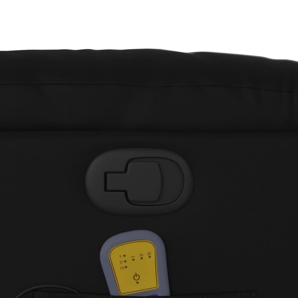 vidaXL Massage-Relaxsessel, Kunstleder, Schwarz