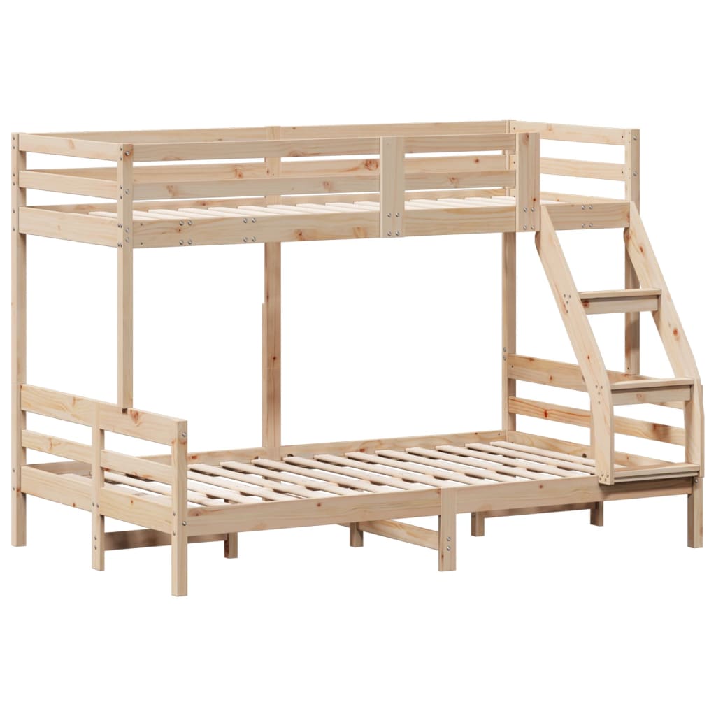 Etagenbett 80x200/120x200 cm Massivholz Kiefer