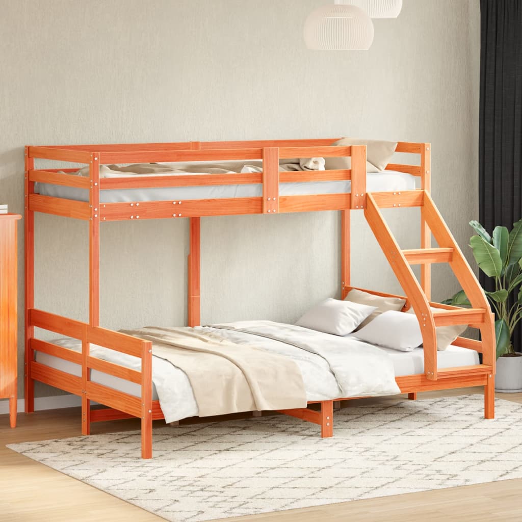 Etagenbett 80x200/140x200 cm Massivholz Kiefer