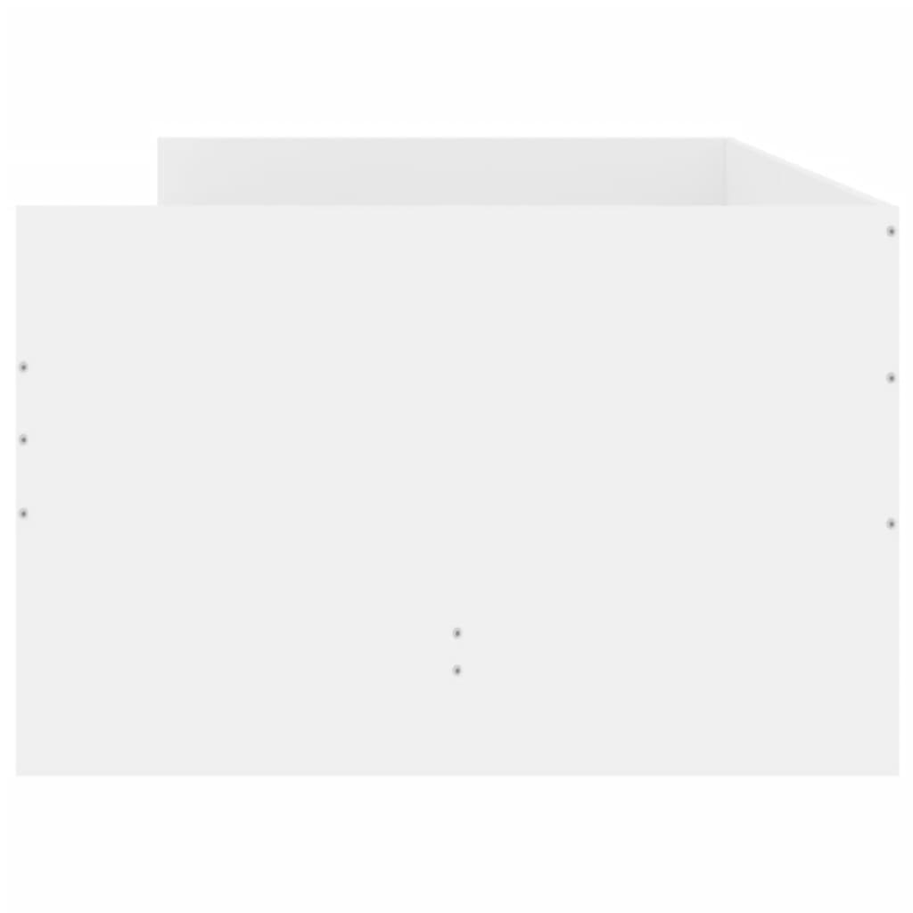 vidaXL Bettgestell mit Schubladen Weiß 100x200 cm