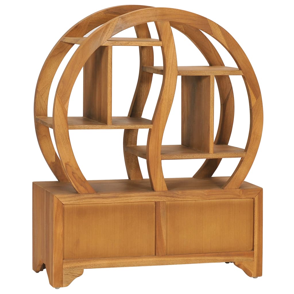 vidaXL Schrank mit Yin-Yang-Regal 68x26x83 cm Teak Massivholz