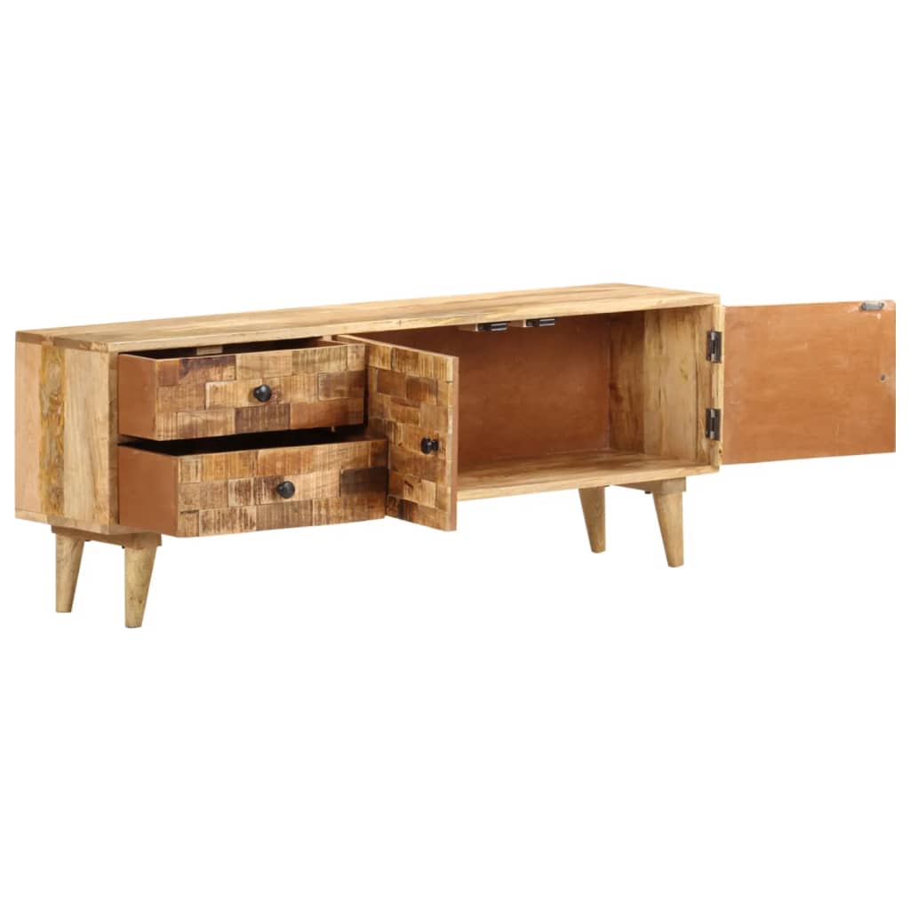 vidaXL TV-Schrank 120x30x45 cm Mangoholz Massiv