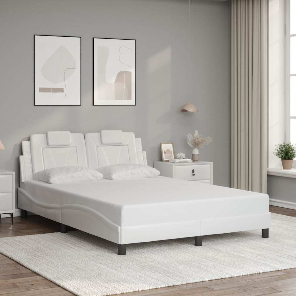 Bettgestell "Viana" ohne Matratze Schwarz 80x200 cm Kunstleder