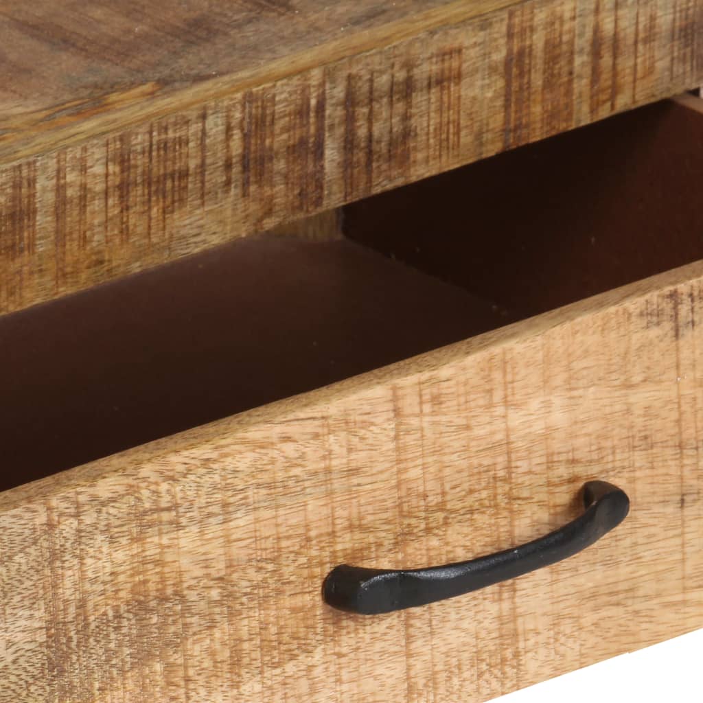 vidaXL Highboard 118x30x200 cm Raues Massivholz Mango