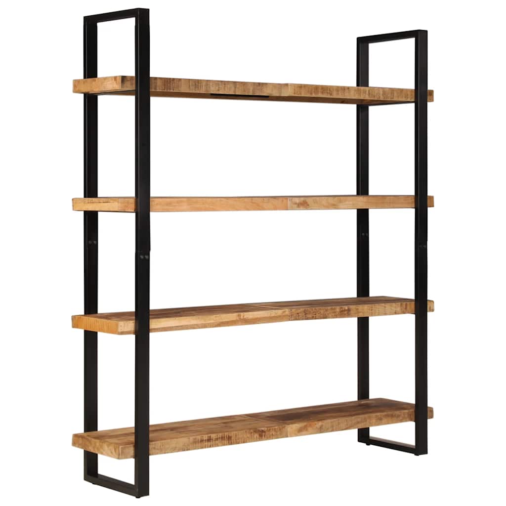 vidaXL Bücherregal mit 4 Böden 160x40x180 cm Raues Mangoholz