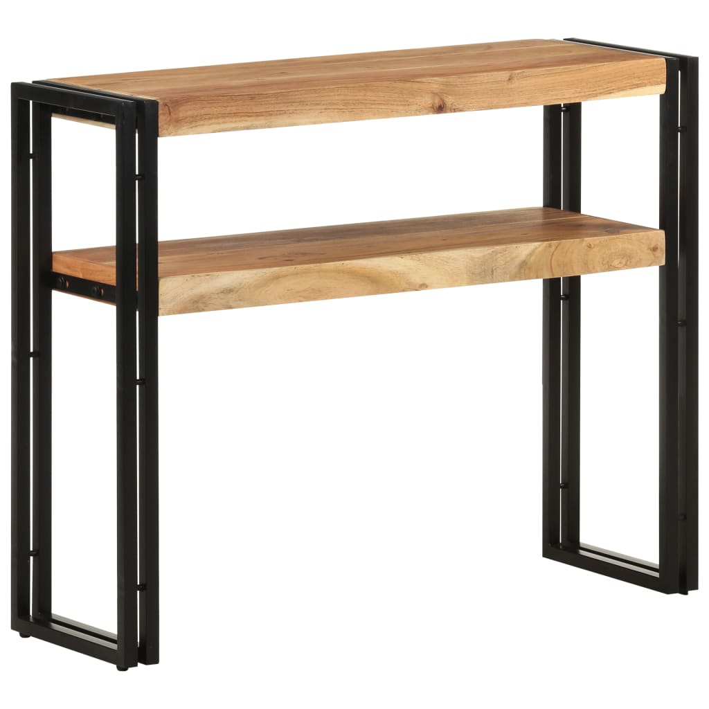 Konsolentisch 90x30x75 cm Raues Mangoholz