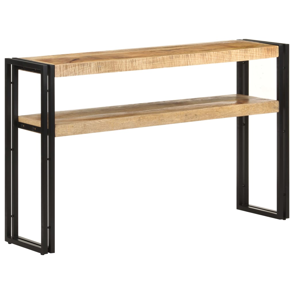 Konsolentisch 90x30x75 cm Raues Mangoholz
