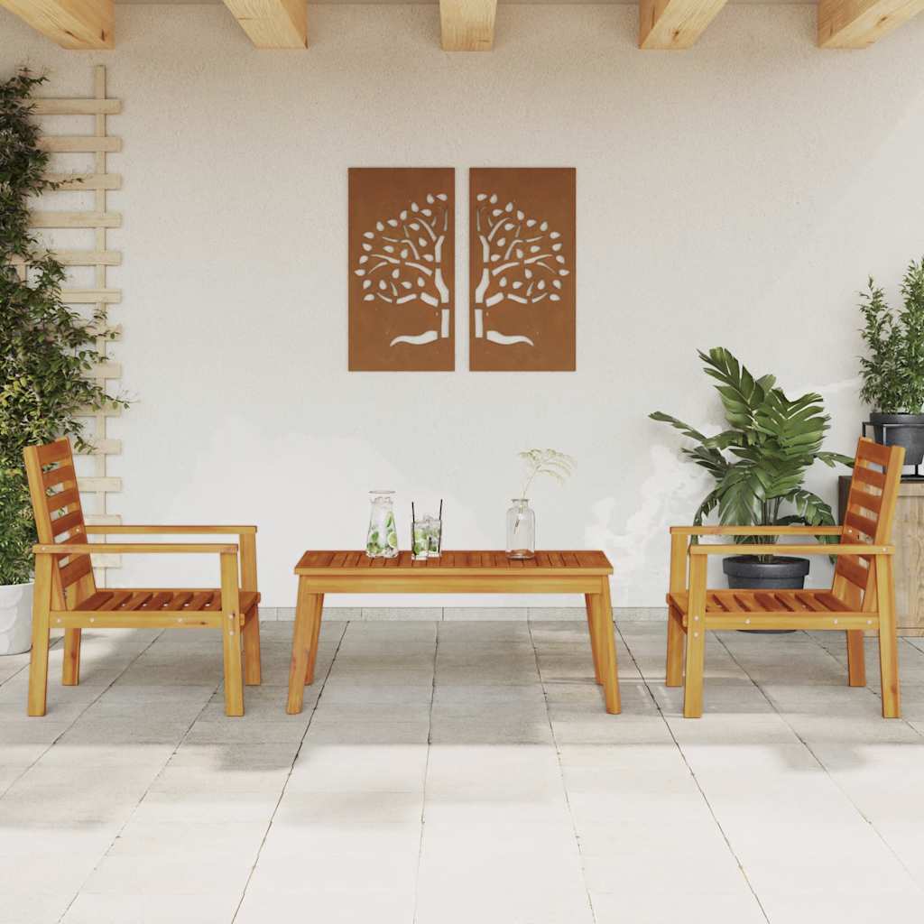 4-tlg. Garten-Lounge-Set Massivholz Akazie