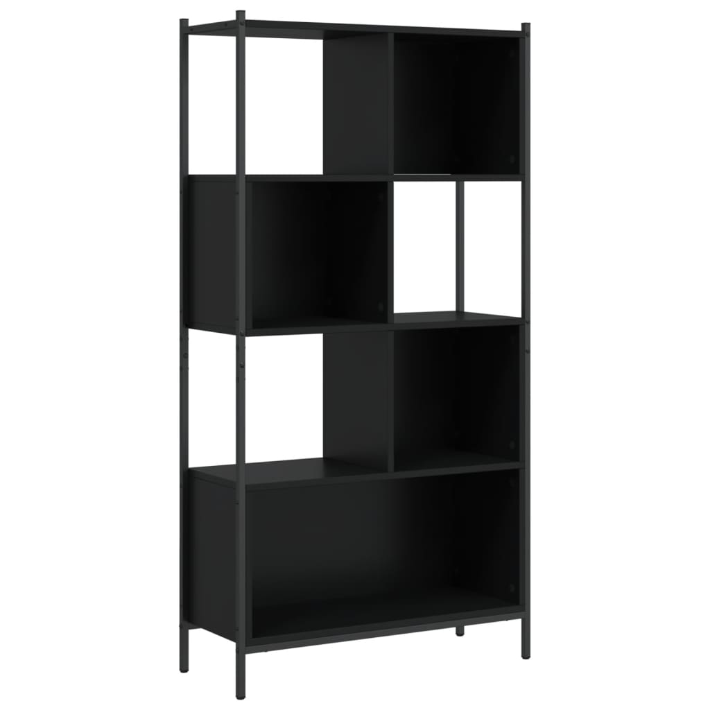vidaXL Bücherregal Schwarz 72x28x172 cm Holzwerkstoff