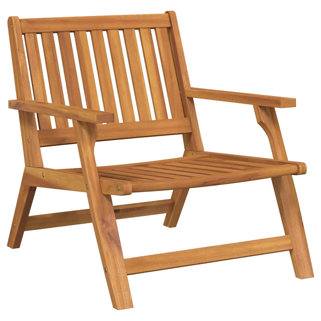 Gartenstuhl 3 pcs Braun Massivholz Akazie