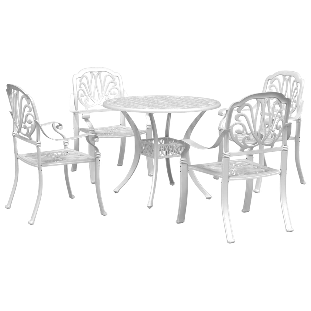 3-tlg. Bistro-Set Bronzen Aluminiumguss