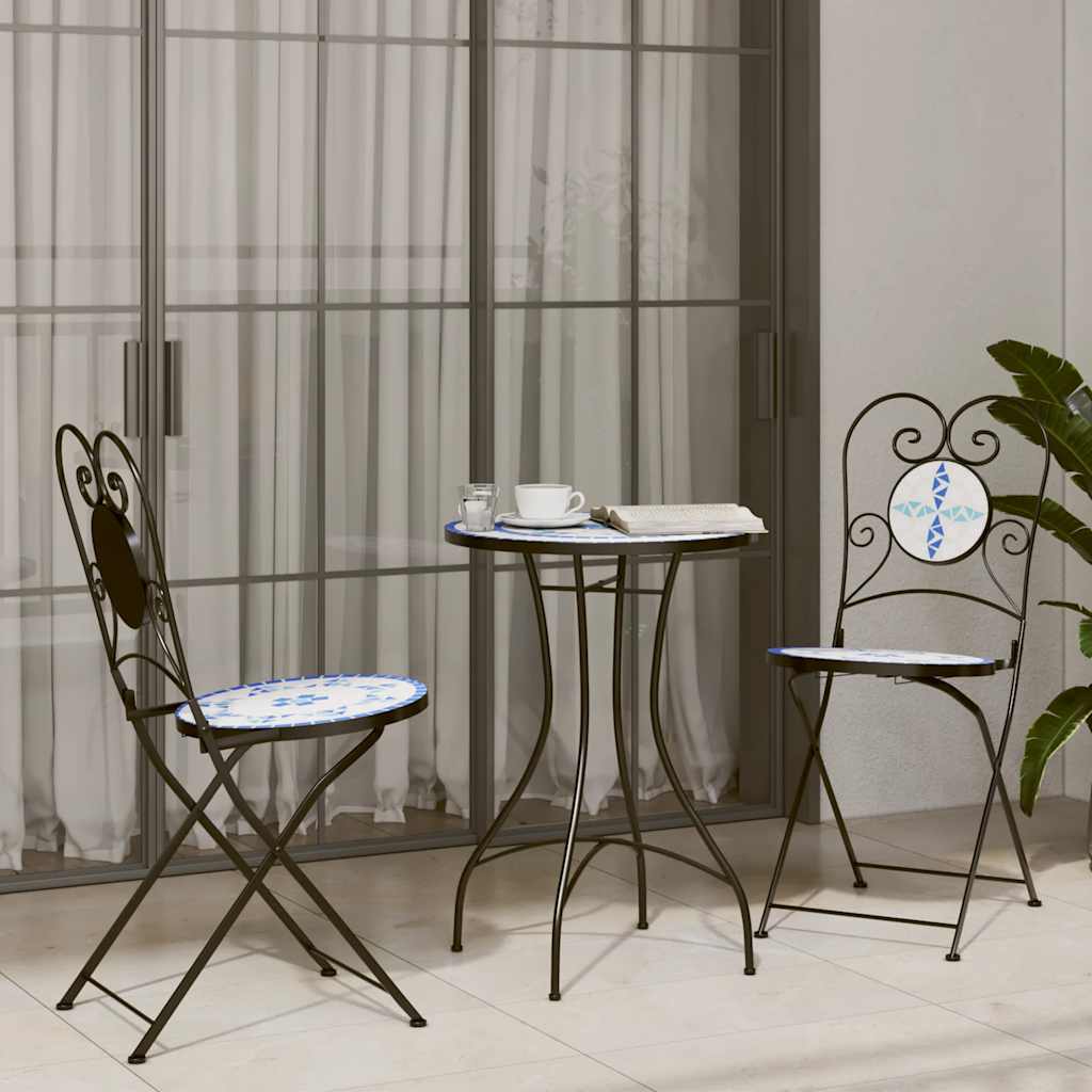 vidaXL 3-tlg. Bistro-Set Keramik Terrakotta