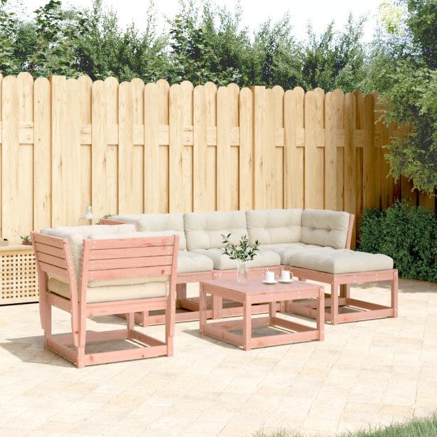 5-tlg. Garten-Lounge-Set Massivholz Kiefer