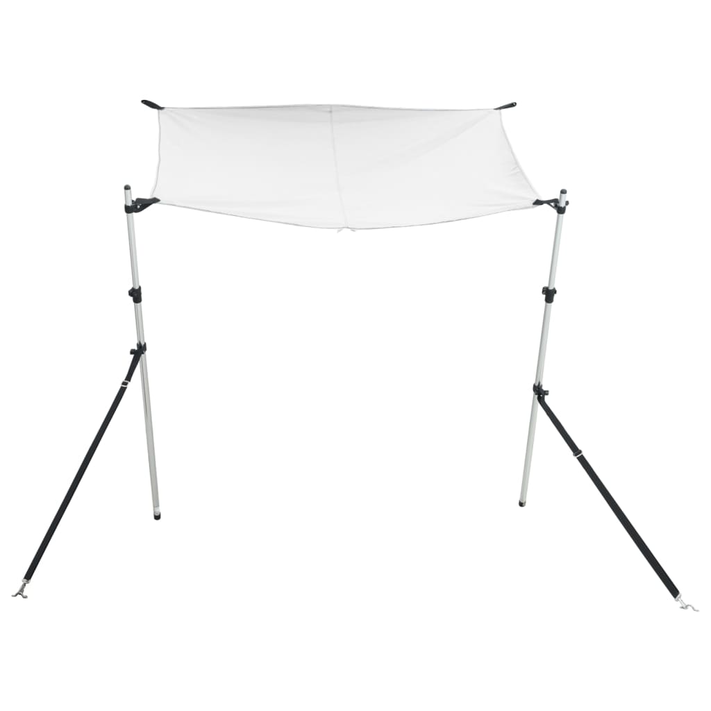 vidaXL T-Top-Beschattungsverlängerung Weiß 170x170x(113-182,5) cm