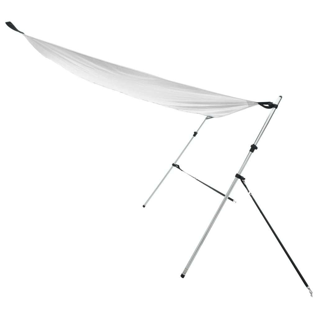 vidaXL T-Top-Beschattungsverlängerung Weiß 170x170x(113-182,5) cm