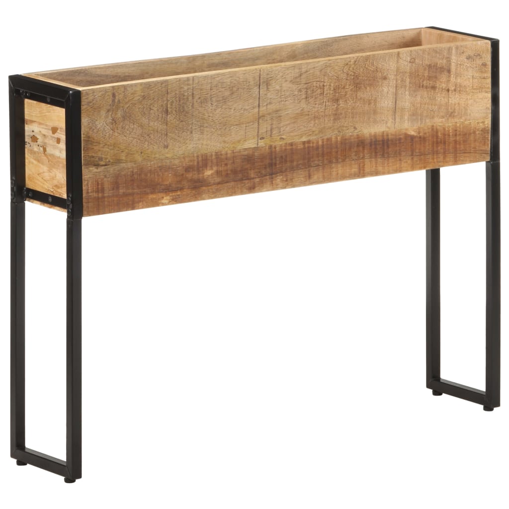 vidaXL Pflanzkübel 90x20x68 cm Raues Mangoholz