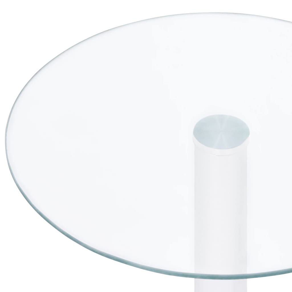 vidaXL Couchtisch Transparent 40 cm Hartglas