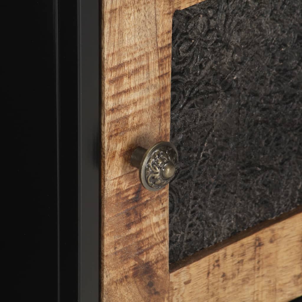 vidaXL TV-Schrank 120x30x40 cm Raues Mangoholz