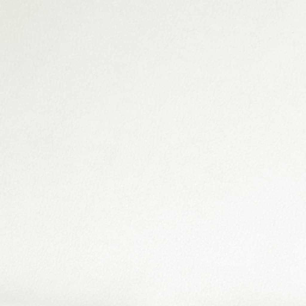 vidaXL Friseur Rollhocker Weiß Kunstleder