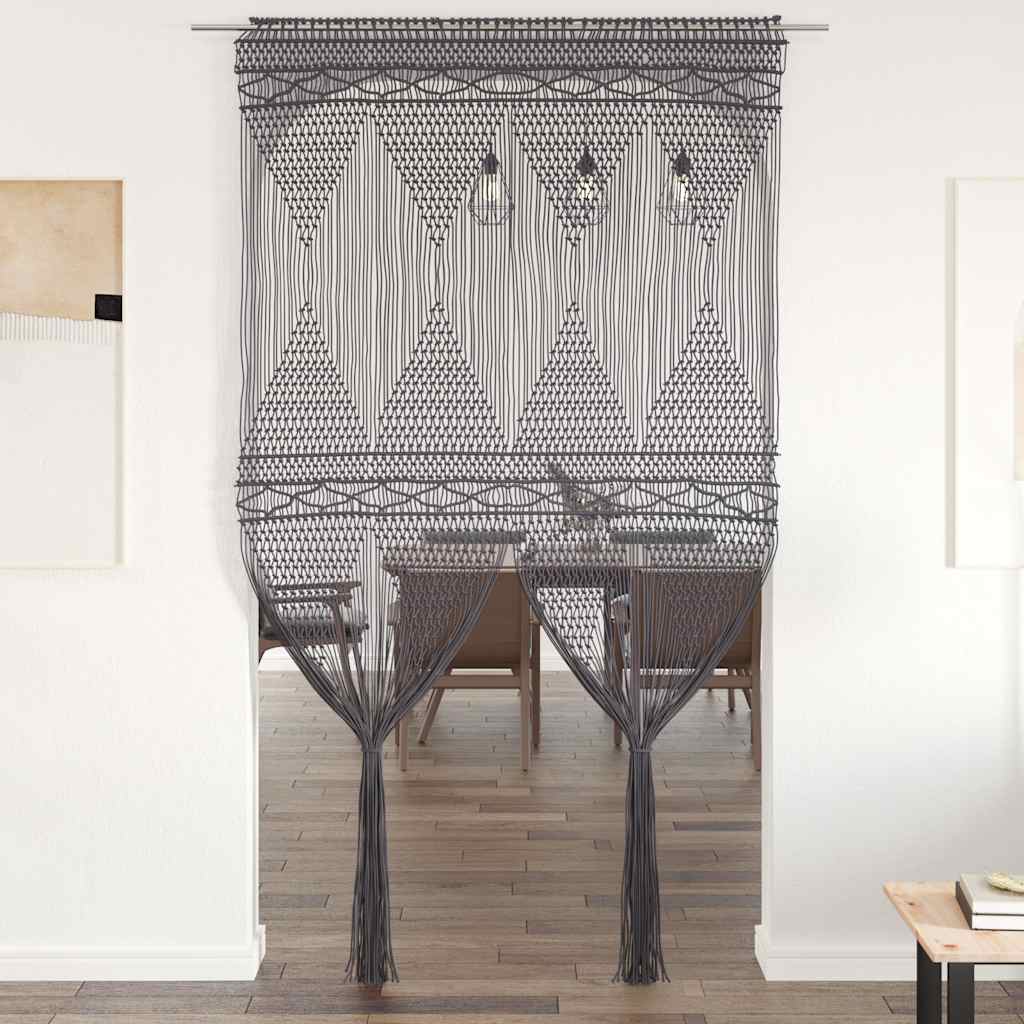 vidaXL Makramee Vorhang 140x240 cm Baumwolle