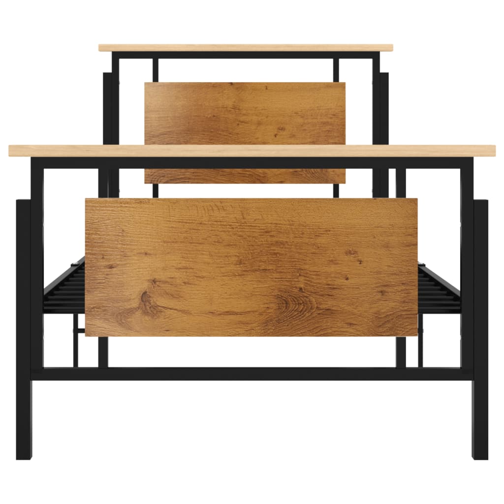 vidaXL Bettgestell Metall 90x200 cm