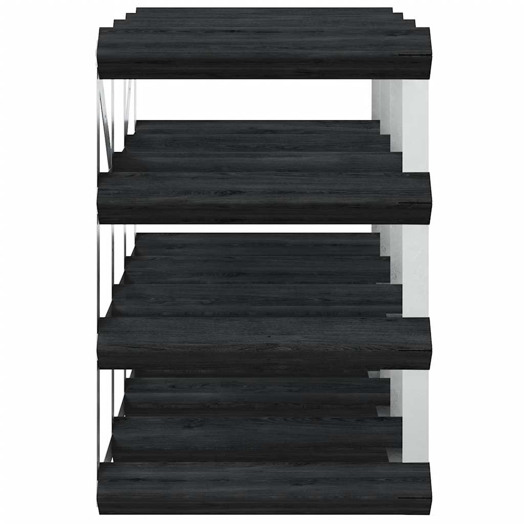 vidaXL Weinregal für 12 Flaschen Schwarz Massivholz Kiefer