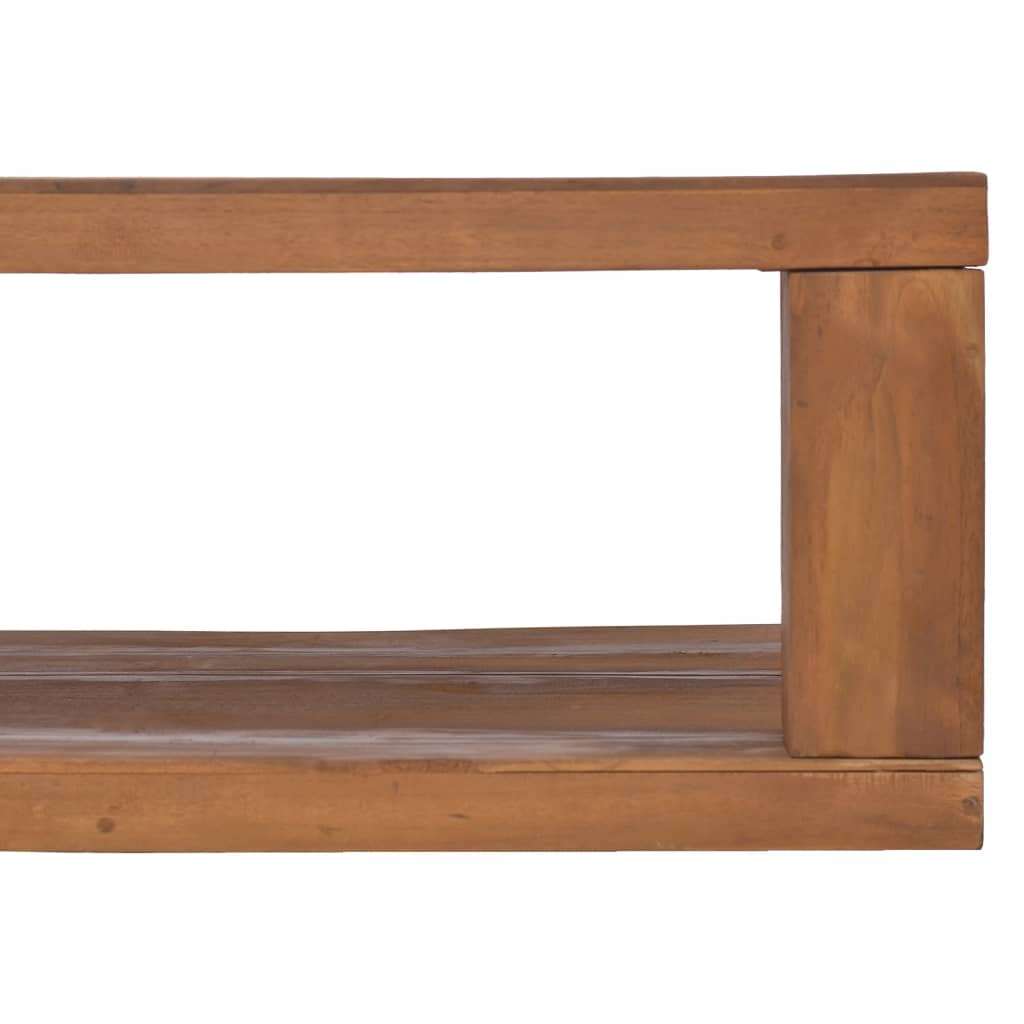 vidaXL Couchtisch 90x50x35 cm Teak Massivholz