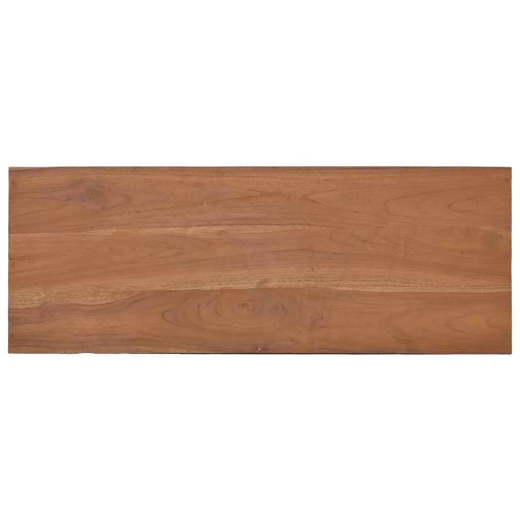 vidaXL Konsolentisch 80x30x80 cm Teak Massivholz
