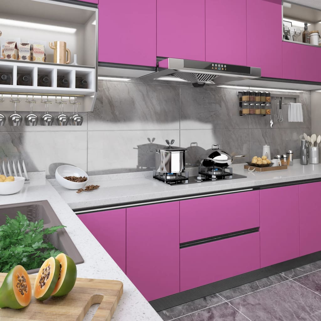 vidaXL Selbstklebende Möbelfolie Weiß 500 x 90 cm PVC