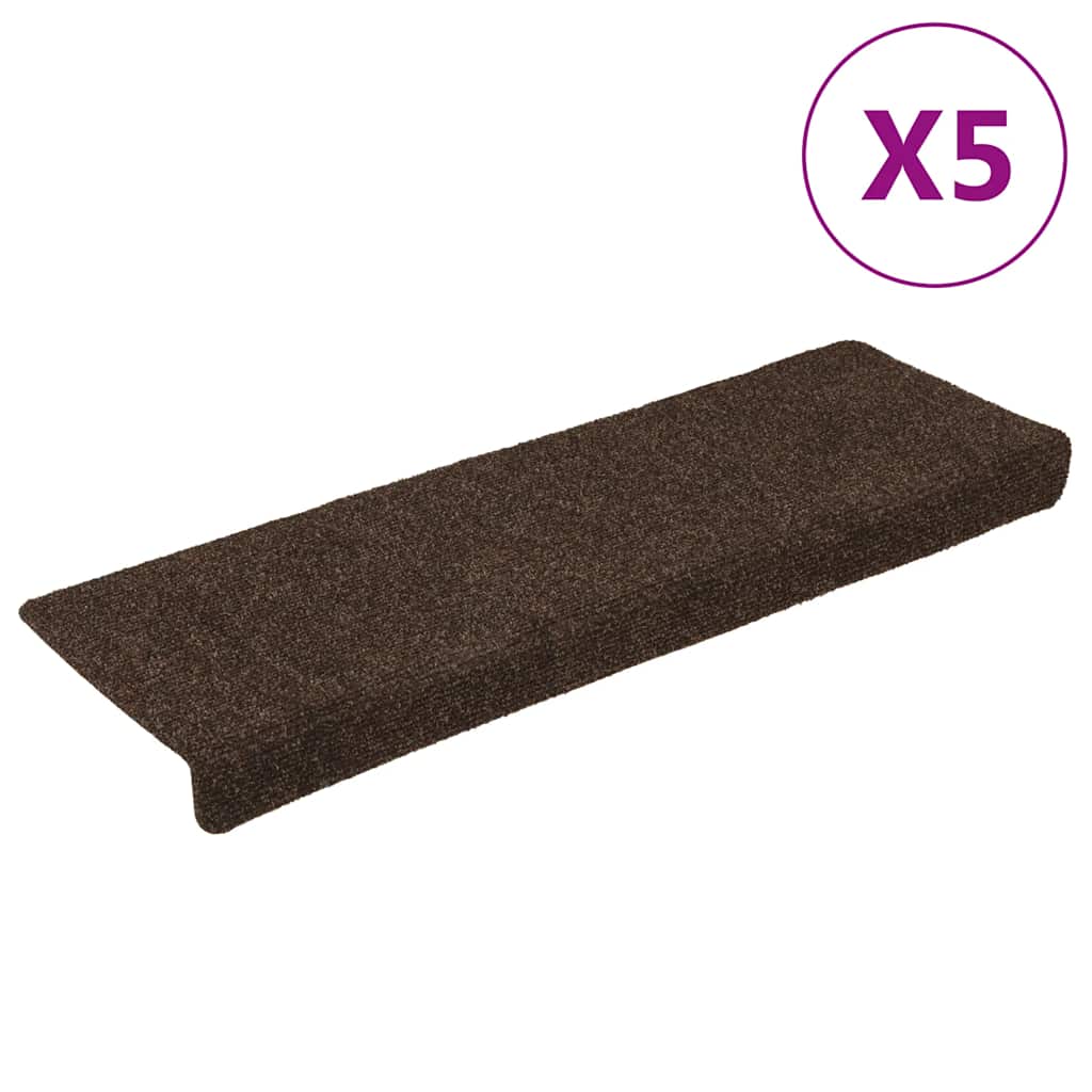 vidaXL Stufenmatten Selbstklebend 15 Stk. 65x21x4 cm Creme Rechteckiger Rand