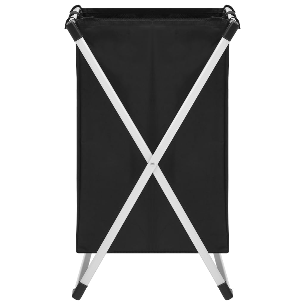 vidaXL Wäschesortierer mit 2 Fächern Schwarz