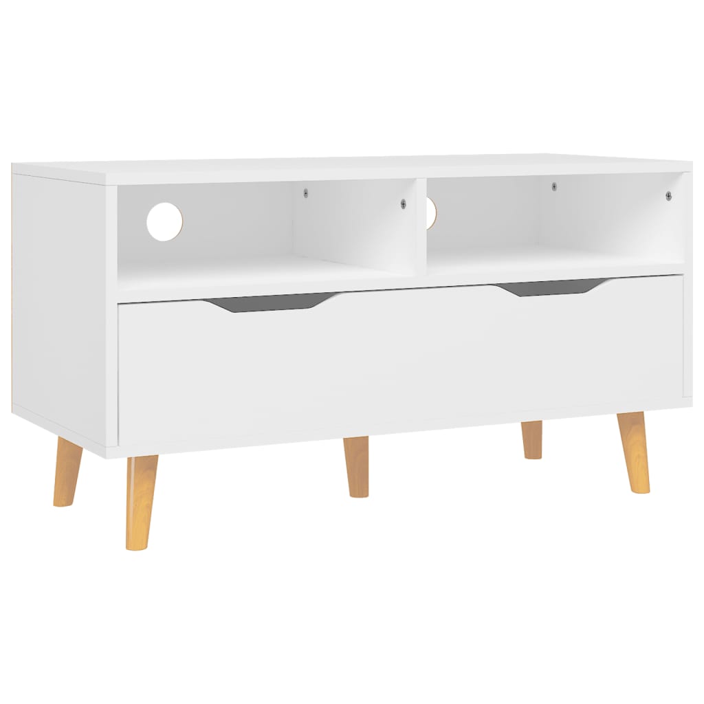 vidaXL TV-Schrank Weiß 90x40x48,5 cm Holzwerkstoff
