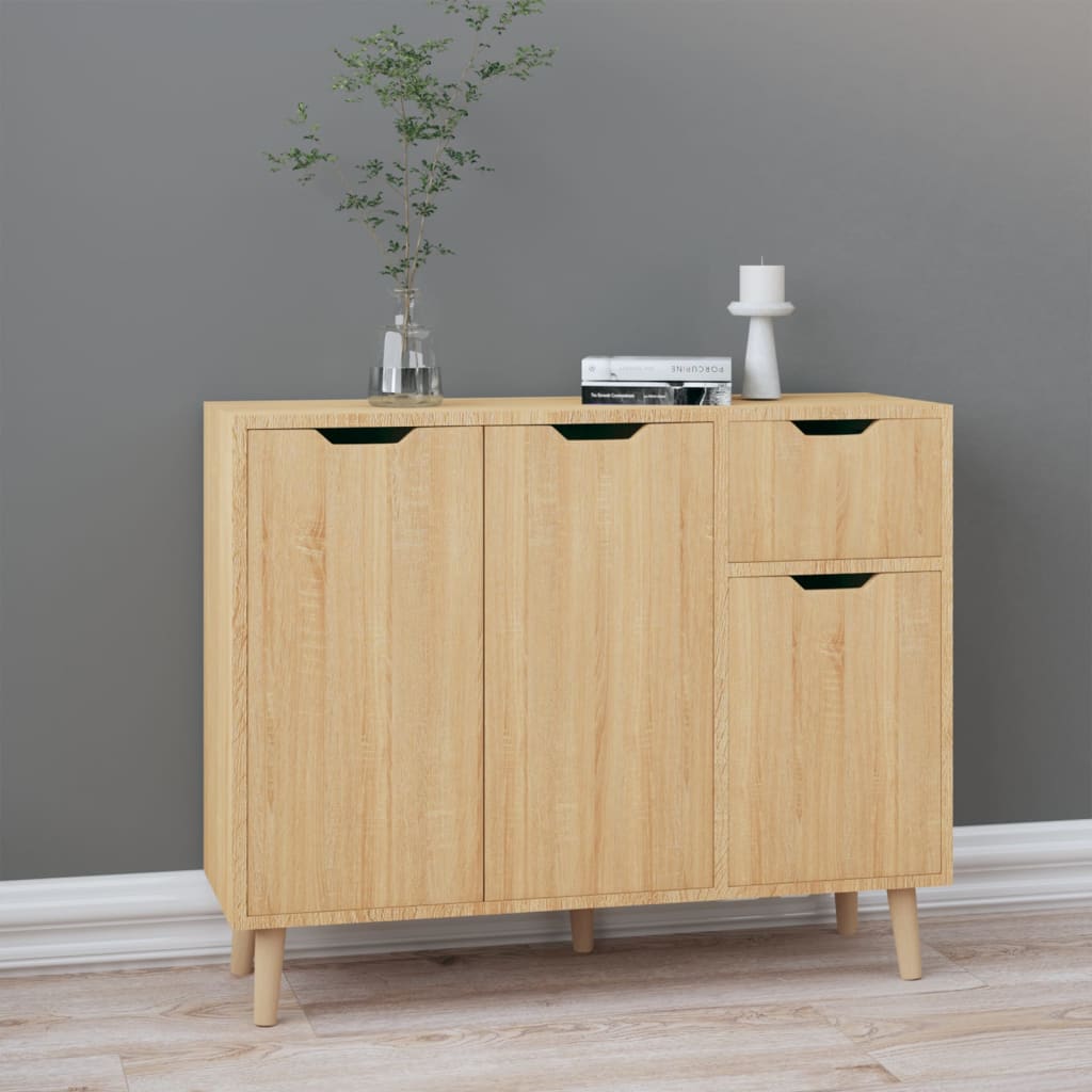 vidaXL Sideboard Weiß 90x30x72 cm Holzwerkstoff