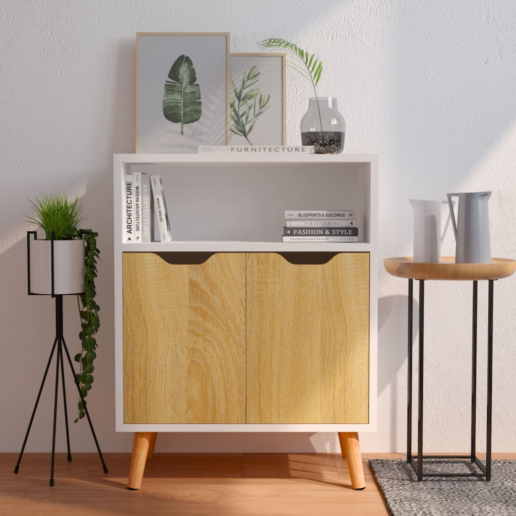 vidaXL Sideboard Weiß 60x30x72 cm Holzwerkstoff