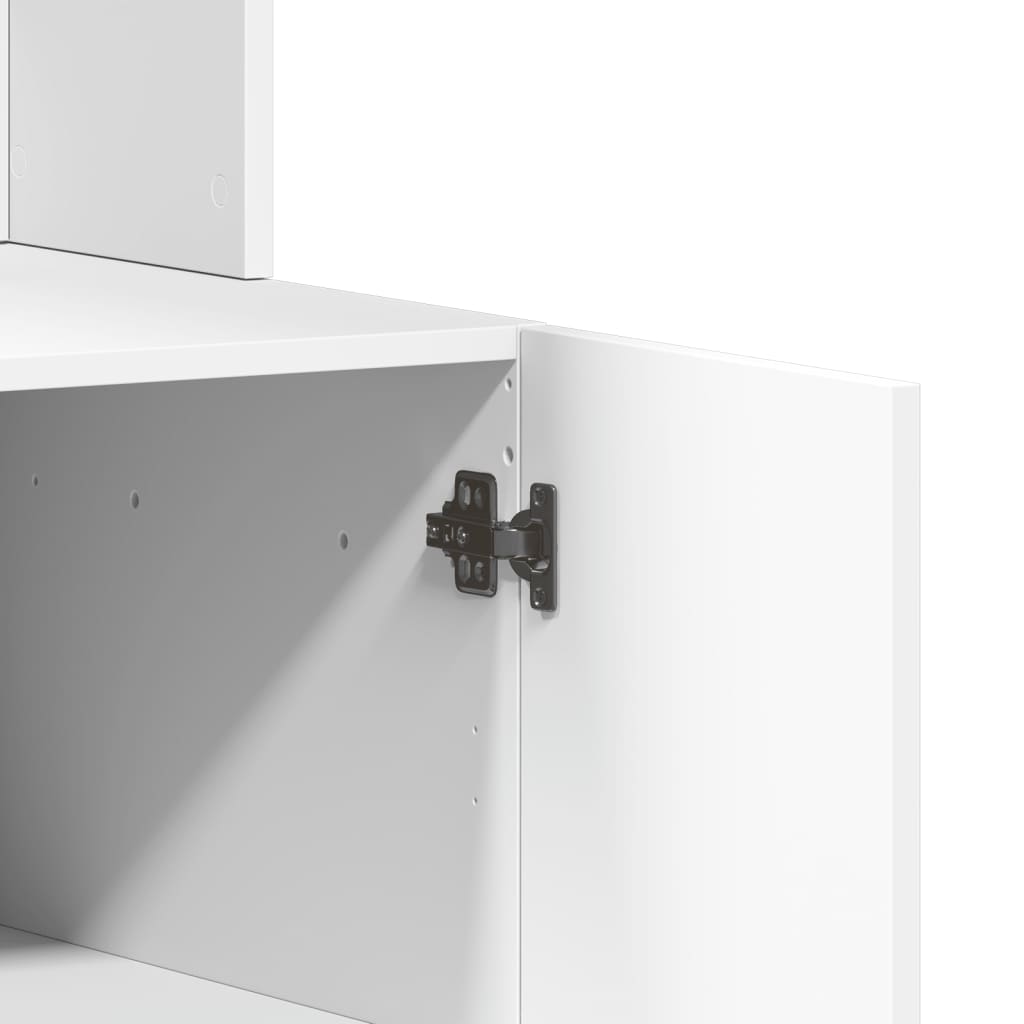 vidaXL Küchenschrank Weiß 95x50x180 cm Holzwerkstoff