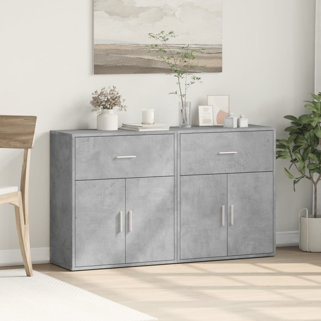 vidaXL Sideboards 2 Stk. Weiß 60x31x70 cm Holzwerkstoff