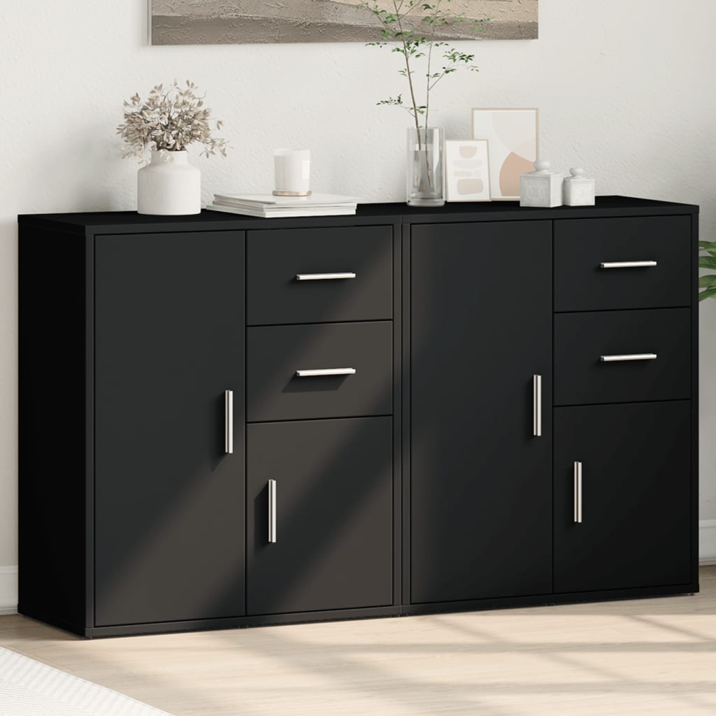 vidaXL Sideboards 2 Stk. Weiß 60x31x70 cm Holzwerkstoff