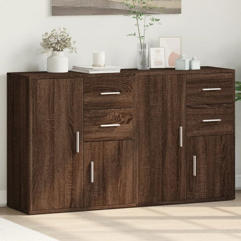 vidaXL Sideboards 2 Stk. Weiß 60x31x70 cm Holzwerkstoff