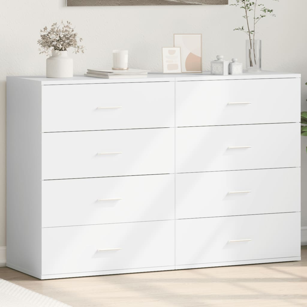 vidaXL Sideboards 2 Stk. Weiß 60x39x80 cm Holzwerkstoff