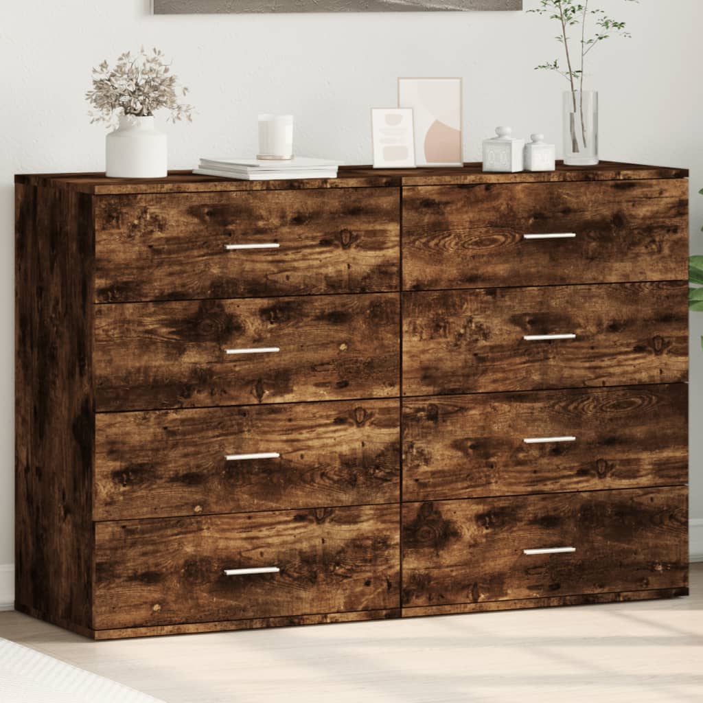 vidaXL Sideboards 2 Stk. Weiß 60x39x80 cm Holzwerkstoff