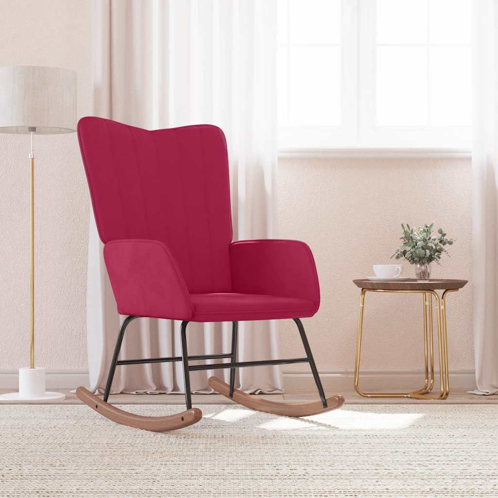 vidaXL Schaukelsessel Hellgrau Samt