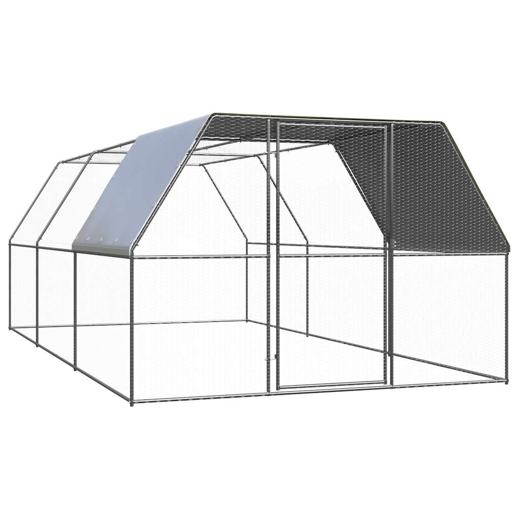 vidaXL Outdoor-Hühnerkäfig 2x2x2 m Verzinkter Stahl