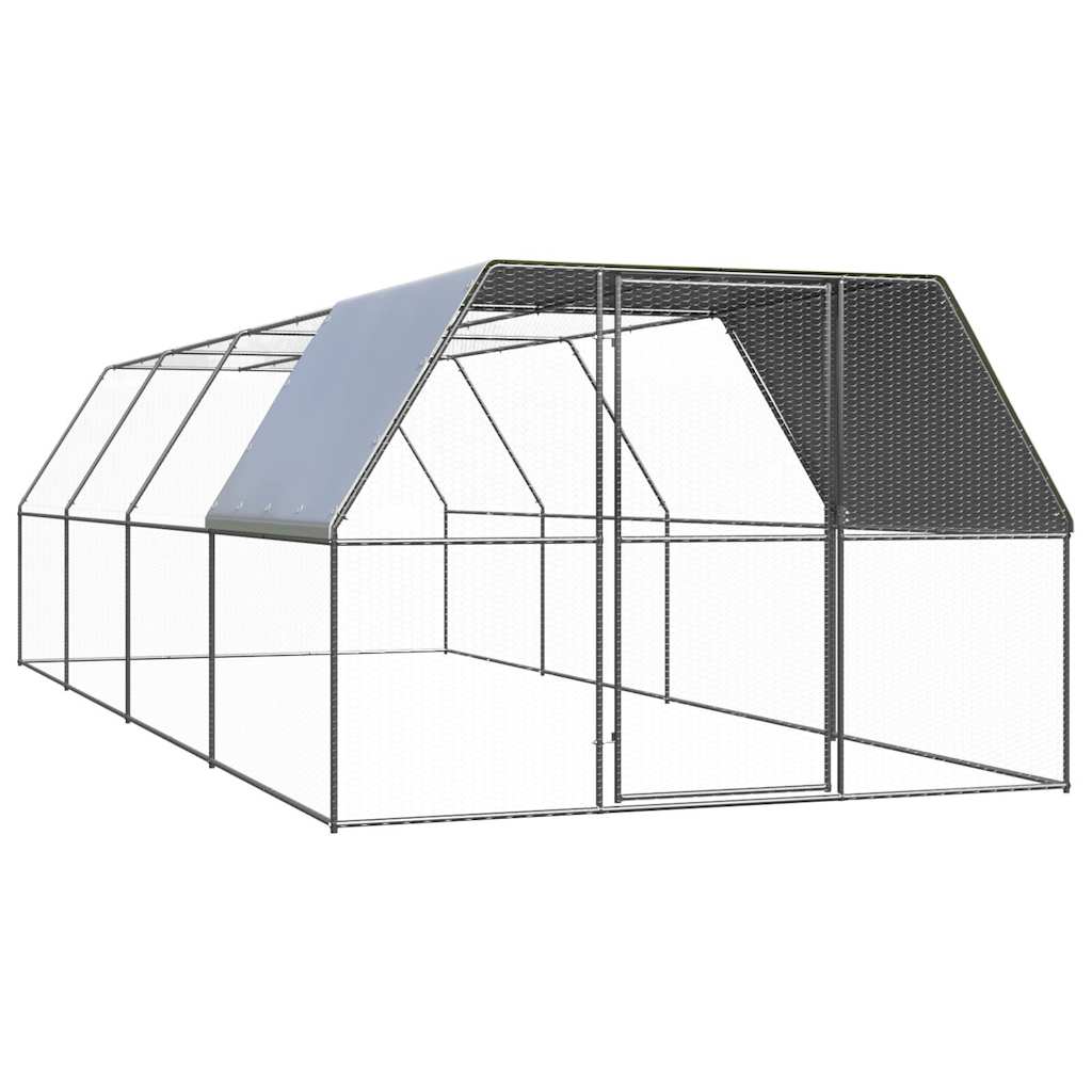 vidaXL Outdoor-Hühnerkäfig 2x2x2 m Verzinkter Stahl